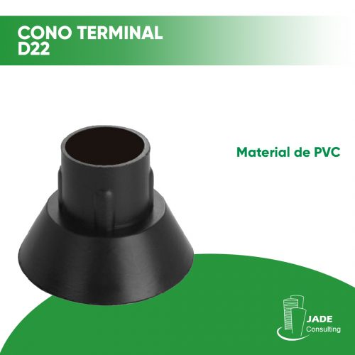 Cono Terminal de PVC D22