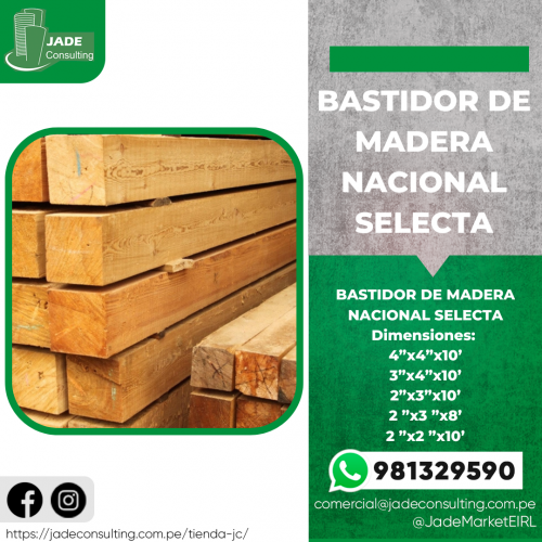 Bastidor y Solera de MADERA NACIONAL SELECTA