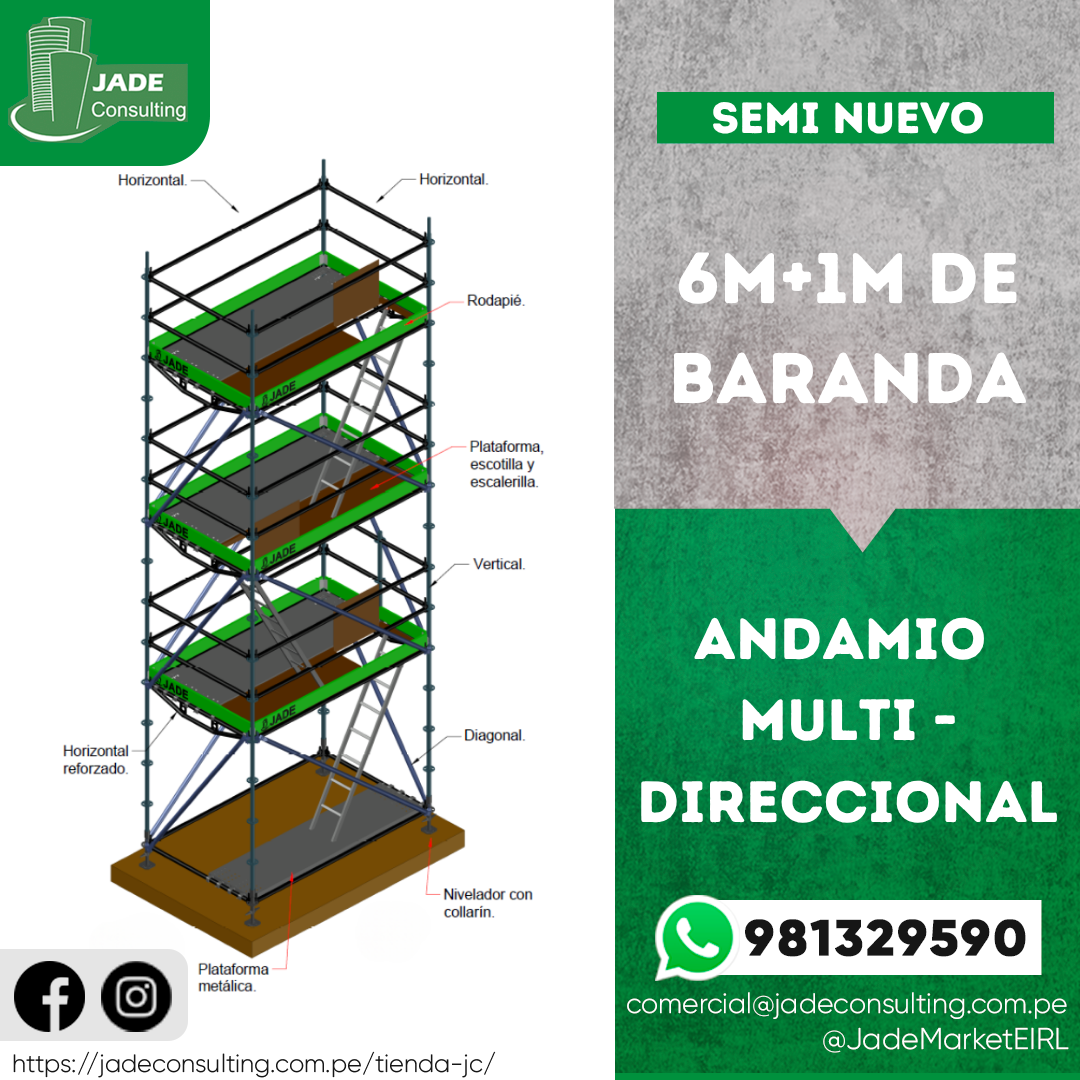 Andamio Multidireccional - 03 Niveles (Semi Nuevo - Usado)