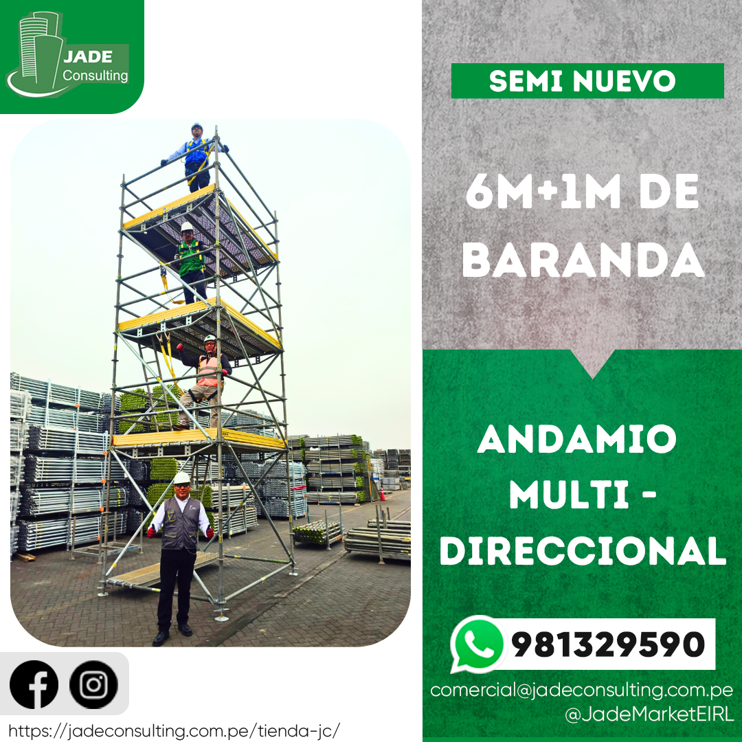 Andamio Multidireccional - 03 Niveles (Semi Nuevo - Usado) - Imagen 2