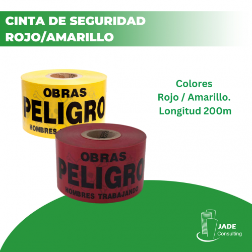 Cinta de Seguridad Rojo/Amarillo